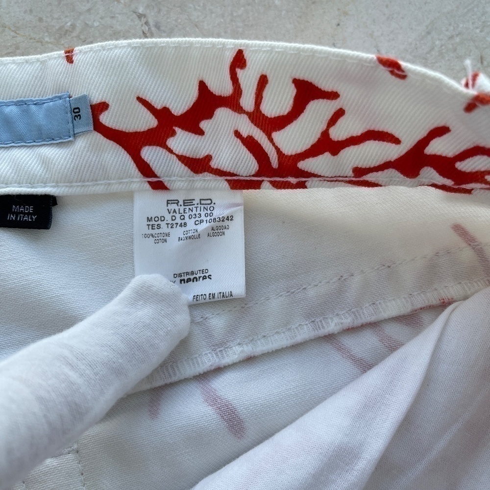 VALENTINO Red Pants - Denim - Picture 7 of 11